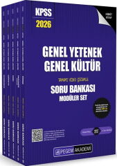 Pegem Yayınları 2026 KPSS Genel Yetenek Genel Kültür Tamamı Çözümlü Soru Bankası Seti