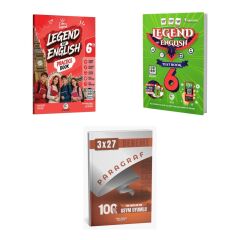 2027 Av 6. Sınıf Legend Of English Book İngilizce Practice + Seri Test Soru + anla kazan paragraf deneme 3'lü Set