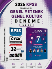 Yediiklim 2026 KPSS GKGY 7 Deneme & EVP Akademi KPSS Tüm Dersler 32 Deneme Seti