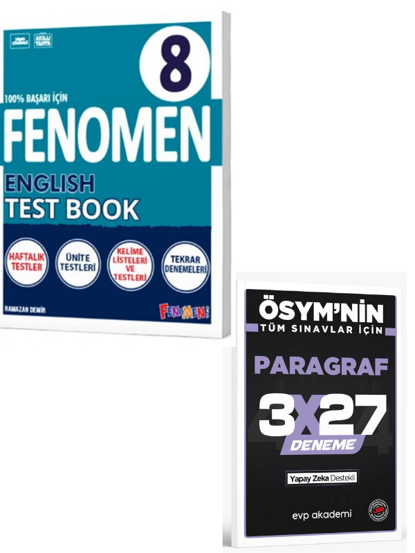 FENOMEN 2027 8 ENGLISH TEST BOOK+ EVP Akademi Paragraf