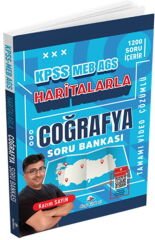 Dizgi Kitap 2026 KPSS MEB AGS Haritalarla Coğrafya Tamamı Video Çözümlü Soru Bankası