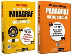 Pegem KPSS MEB-AGS ALES DGS Paragraf Ezberbozan Soru Bankası + Çıkmış Sorular 2 li Set Pegem Akademi Yayınları