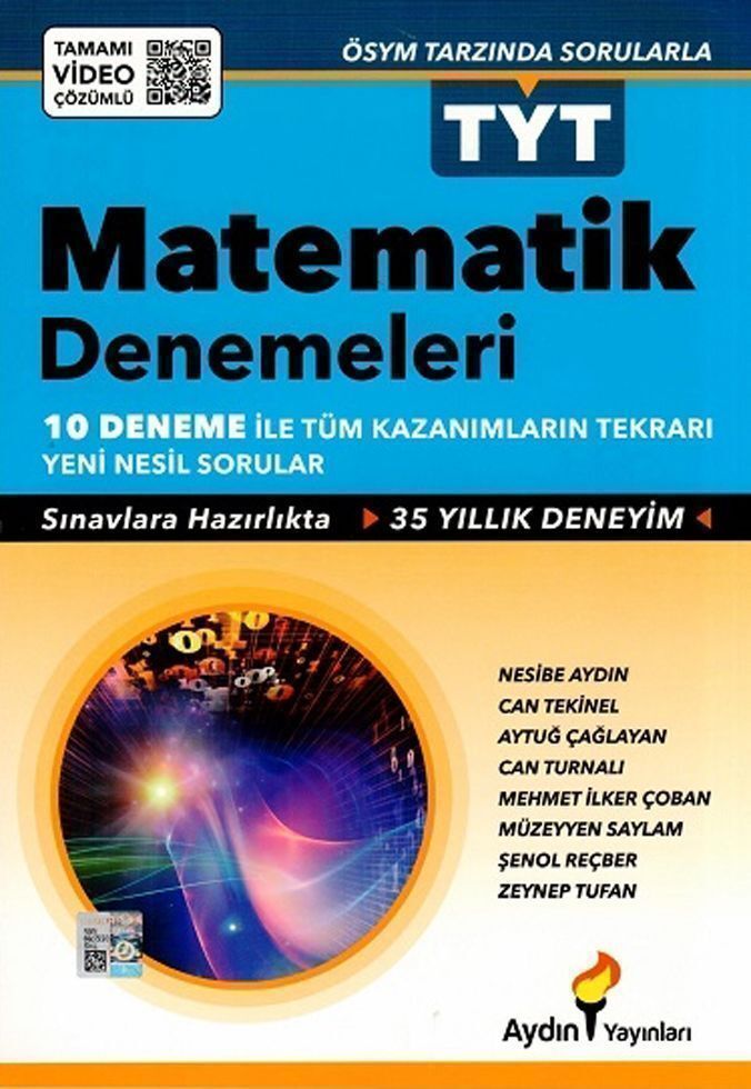 Aydın Yayınları TYT Matematik 10 lu Denemeleri