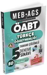 Dizgi Kitap MEB AGS ÖABT Türkçe Öğretmenliği Tamamı Ayrıntılı Video Çözümlü 5 Deneme Sınavı