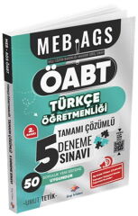 Dizgi Kitap MEB AGS ÖABT Türkçe Öğretmenliği Tamamı Ayrıntılı Video Çözümlü 5 Deneme Sınavı