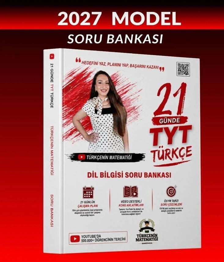 Türkçenin Matematiği 21 günde TYT Türkçe Dil Bilgisi Soru Bankası 2027 MODEL