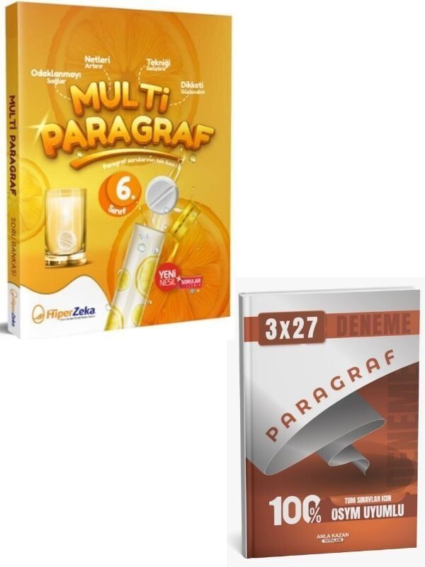 Hiper Zeka 2027 6. Sınıf Paragraf Multi Soru Bankası+ Anla Kazan Paragraf