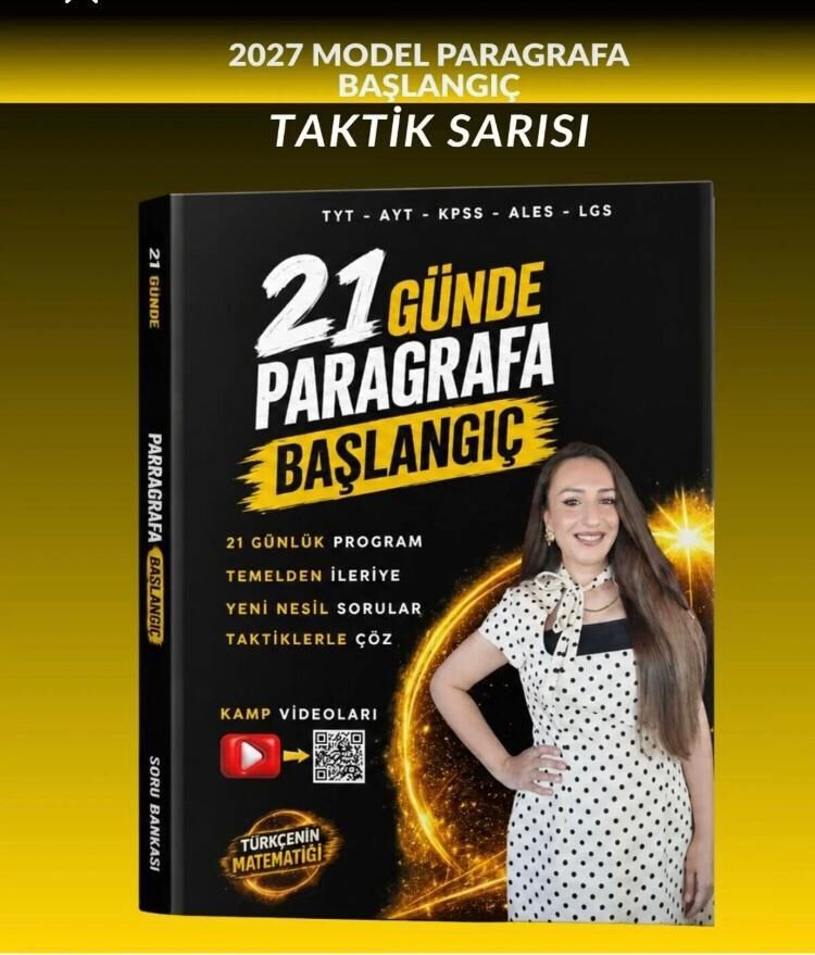 Türkçenin Matematiği 21 Günde Paragrafa Başlangıç Soru Bankası 2027 MODEL