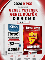 Yediiklim 2026 KPSS GKGY Süper 5 li Deneme & EVP Akademi KPSS Tüm Dersler 32 Deneme Seti