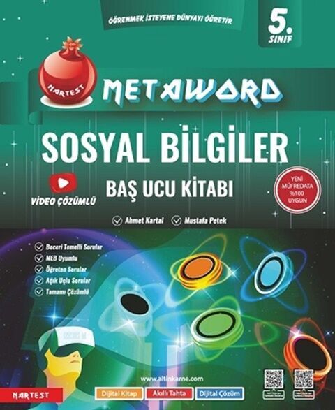 Nartest Yayınları 5. Sınıf Sosyal Bilgiler Metaword Baş Ucu Kitabı
