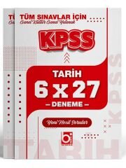 2026 KPSS Tüm Sınavlar İçin Tarih 6 x 27 Deneme Sınavı Bigelio Yayıncılık