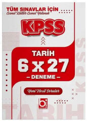 2026 KPSS Tüm Sınavlar İçin Tarih 6 x 27 Deneme Sınavı Bigelio Yayıncılık