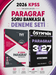 Pegem TYT Bi Dünya Paragraf Soru Bankası & 3x27 Paragraf Deneme EVP Akademi Seti