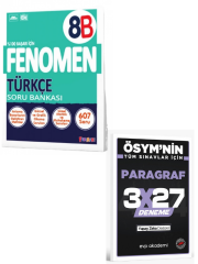 FENOMEN 2027 8 TÜRKÇE SORU BANKASI (B)+ EVP Akademi Paragraf