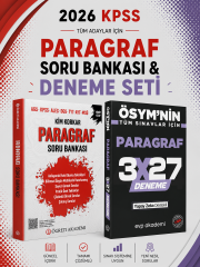 Öğreti Akademi Kim Korkar Paragraf Soru Bankası & 3x27 Paragraf Deneme EVP Akademi Seti