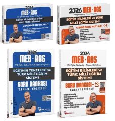 YENİ AGS - Hoca Kafası 2026 MEB-AGS Eğitimin Temelleri + Eğitim Bilimleri ve Türk Milli Eğitim Sistemi Video Ders Notları + Soru Bankası 4 lü Set - Ömer Ekici Hoca Kafası Yayınları