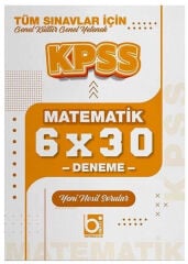 2026 KPSS Tüm Sınavlar İçin Matematik 6 x 30 Deneme Sınavı Bigelio Yayıncılık