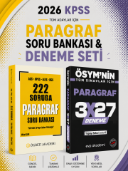 Öğreti Akademi 222 Soruda Paragraf & 3x27 Paragraf Deneme EVP Akademi Seti