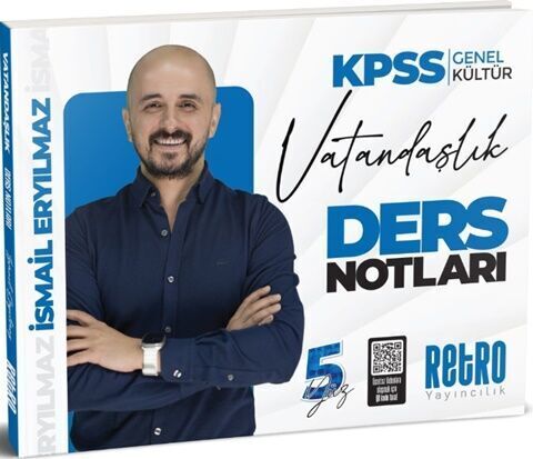 Retro 2026 KPSS Vatandaşlık 5Yüz Ders Notları - İsmail Eryılmaz Retro Yayıncılık