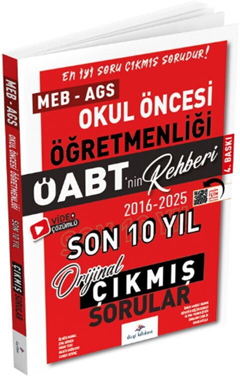 Dizgi Kitap 2026 ÖABT MEB AGS nin Rehberi Okul Öncesi Öğretmenliği Çıkmış Sorular Son 10 Yıl