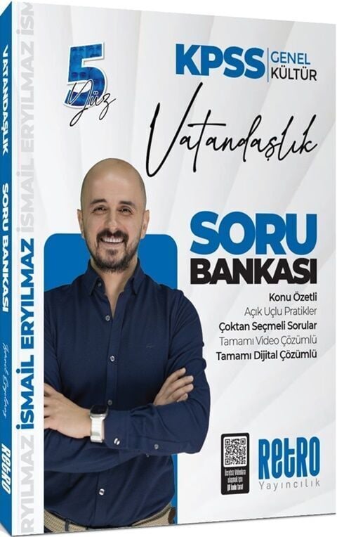 Retro 2026 KPSS Vatandaşlık 5Yüz Soru Bankası Çözümlü - İsmail Eryılmaz Retro Yayıncılık