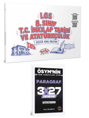 Editör 2027 8. Sınıf LGS TC İnkılap Tarihi ve Atatürkçülük Poster Konu Anlatımı+ EVP Akademi Paragraf