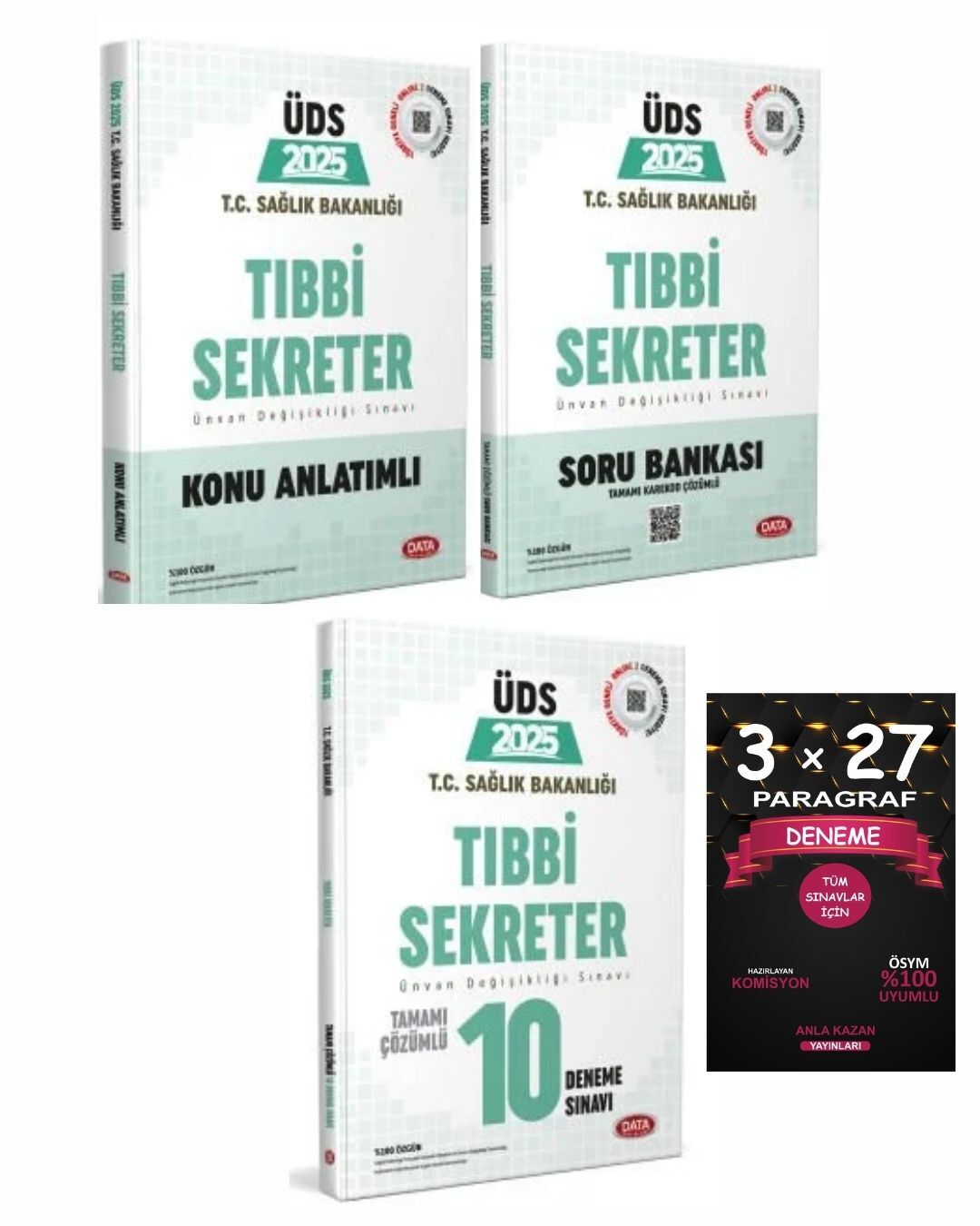 Data 2025 GYS T.C. Sağlık Bakanlığı ÜDS Tıbbi Sekreter Soru + Konu + 10 Deneme 4 lü Set