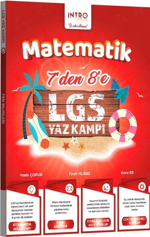 İntro Yayınları 7 den 8 e LGS Matematik Yaz Kampı