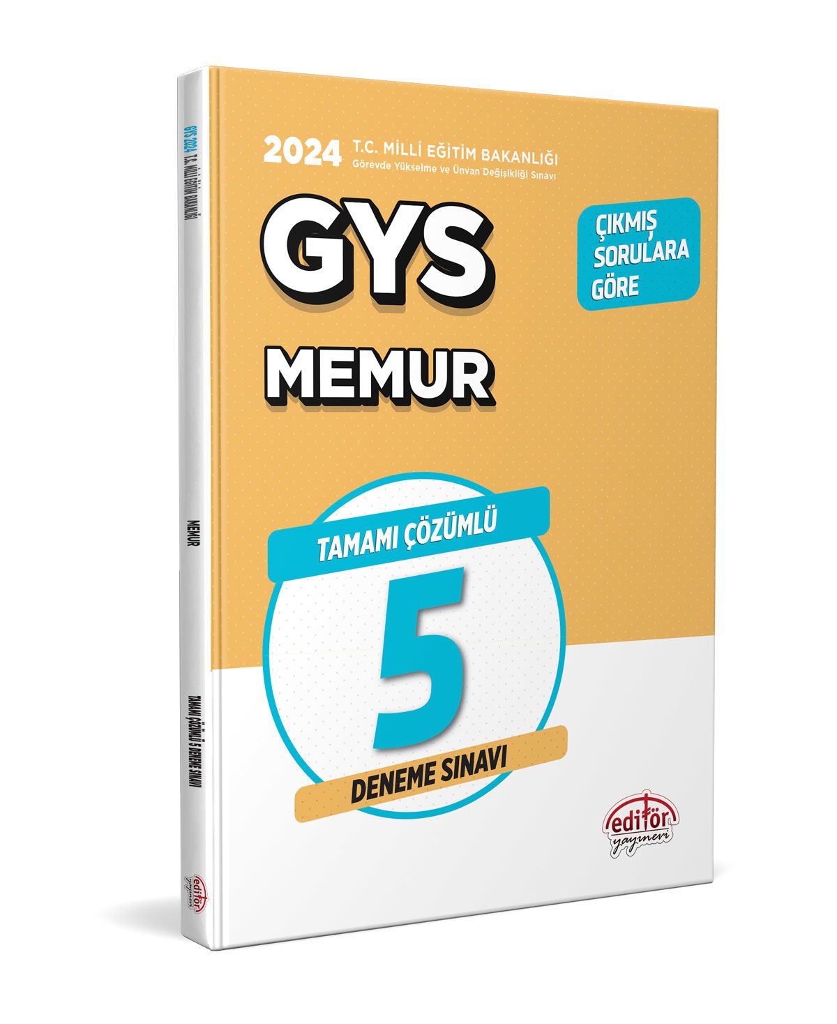 2024 Milli Eğitim Bakanlığı Memur GYS Tamamı Çözümlü 5 Deneme Sınavı Editör Yayınevi