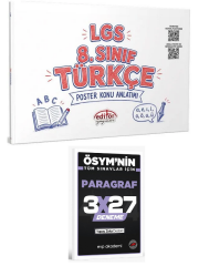 Editör 2027 8. Sınıf LGS Türkçe Poster Konu Anlatımı+ EVP Akademi Paragraf