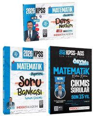 İndeks Akademi 2026 KPSS Matematik Video Ders Notları + Soru Bankası + Çıkmış Sorular 3 lü Set - Metin Şimşek İndeks Akademi Yayıncılık