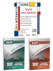 Anla Kazan + Acil 2026 TYT KURS Matematik ve Paragraf Dil Bilgisi Deneme 3 lü Set