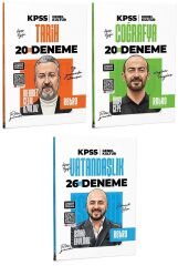 Retro 2026 KPSS Tarih + Coğrafya + Vatandaşlık 66 Deneme 3 lü Set Retro Yayıncılık