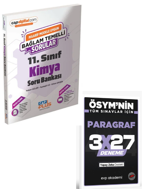 Çap 2027 11. Sınıf Kimya Maarif Model Bağlam Temelli Soru Bankası+ EVP Akademi Paragraf
