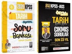 İndeks Akademi 2026 KPSS Tarih Soru Bankası + Çıkmış Sorular 2 li Set - Aydın Yüce İndeks Akademi Yayıncılık