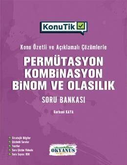 Okyanus Yayınları KonuTik Permütasyon Kombinasyon Binom Ve Olasılık Soru Bankası