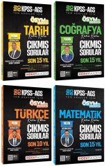 İndeks Akademi 2026 MEB-AGS Tarih + Coğrafya + Türkçe + Matematik ÖSYM nin İndeksi Çıkmış Sorular 4 lü Set İndeks Akademi Yayıncılık