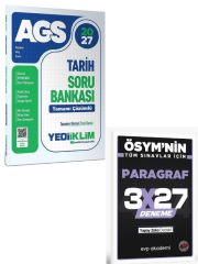 Yediiklim 2027 MEB-AGS Tarih Soru Bankası Çözümlü+ EVP Akademi Paragraf