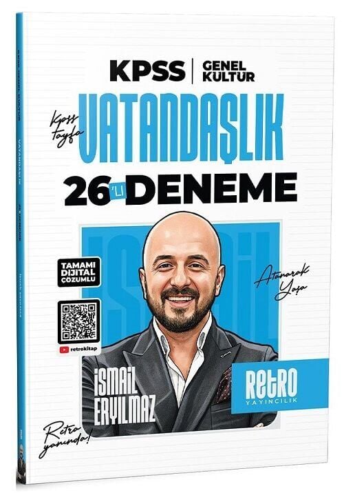 Retro 2026 KPSS Vatandaşlık 26 Deneme Çözümlü - İsmail Eryılmaz Retro Yayıncılık