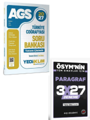Yediiklim 2027 MEB-AGS Türkiye Coğrafyası Soru Bankası Çözümlü+ EVP Akademi Paragraf