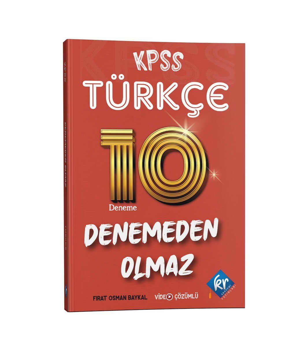 KR Akademi KPSS Türkçe Denemeden Olmaz 10 Deneme