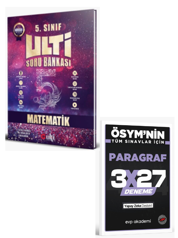 Ulti 2027 5. Sınıf Matematik Soru Bankası+ EVP Akademi Paragraf