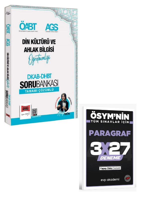 Yargı 2027 ÖABT MEB-AGS DHBT Din Kültürü ve Ahlak Bilgisi Öğretmenliği Soru Bankası Çözümlü+ EVP Akademi Paragraf