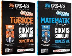 İndeks Akademi 2026 KPSS MEB-AGS Türkçe + Matematik ÖSYM nin İndeksi Çıkmış Sorular 2 li Set İndeks Akademi Yayıncılık