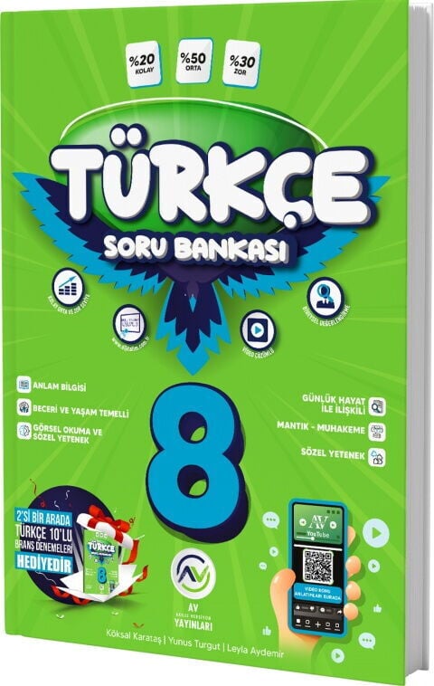 Av Yayınları 8. Sınıf Türkçe Soru Bankası