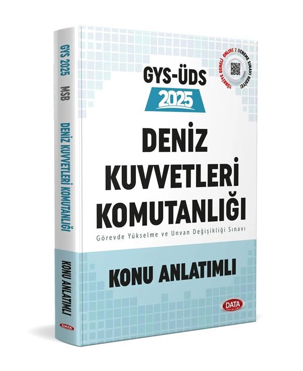 Data Yayınları 2025 GYS Deniz Kuvvetleri Komutanlığı Personeli Görevde Yükselme Sınavına Hazırlık Konu Anlatımlı