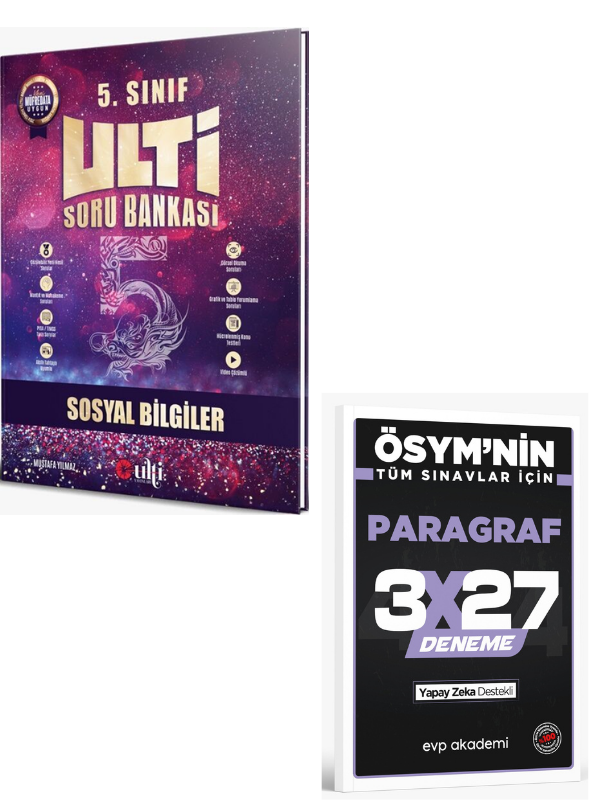 Ulti 2027  5. Sınıf Sosyal Bilgiler Soru Bankası+ EVP Akademi Paragraf