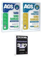 Yediiklim 2027 MEB-AGS Tarih + Türkiye Coğrafyası Soru Bankası 2 li Set+ EVP Akademi Paragraf