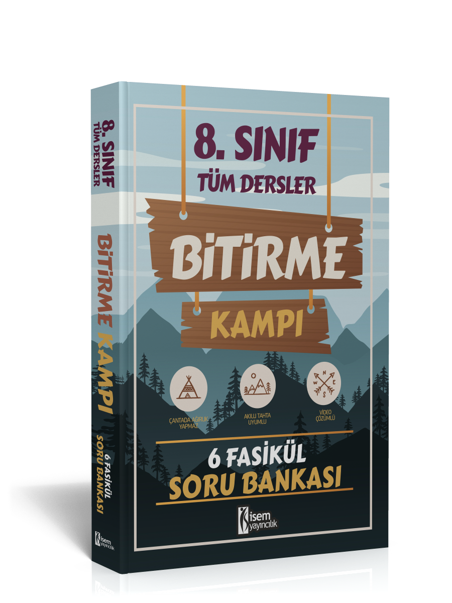 İsem 8. Sınıf Tüm Dersler Bitirme Kampı 6 Fasikül Soru Bankası İsem Yayıncılık