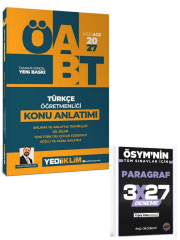Yediiklim 2027 ÖABT MEB-AGS Türkçe Öğretmenliği Anlama ve Anlatma Teknikleri, Dil Bilimi, Yeni Türk Dili, Çocuk Edebiyatı, Sözlü ve Yazılı Anlatım Konu Anlatımı+ EVP Akademi Paragraf